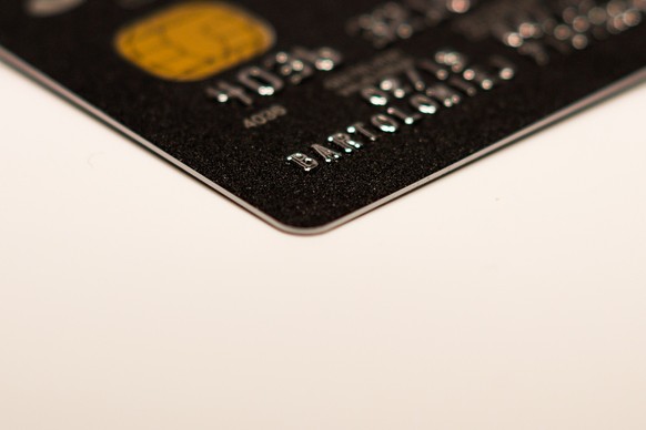 A black credit card