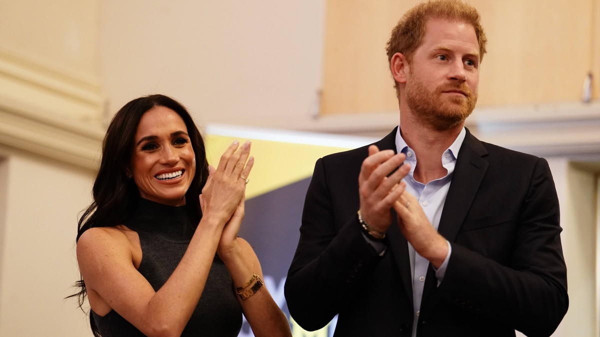 . 15/09/2023. Dusseldorf, Germany. Prince Harry and Meghan Markle, the Duke and Duchess of Sussex, at the IG25 and Team Canada Reception at the Hilton Hotel in Dusseldorf, Germany. PUBLICATIONxINxGERx ...