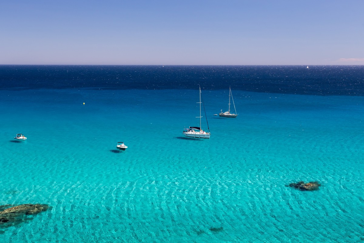 RECORD DATE NOT STATED A beautiful shot of a blue ocean in saint-tropez a coastal town in french riviera c