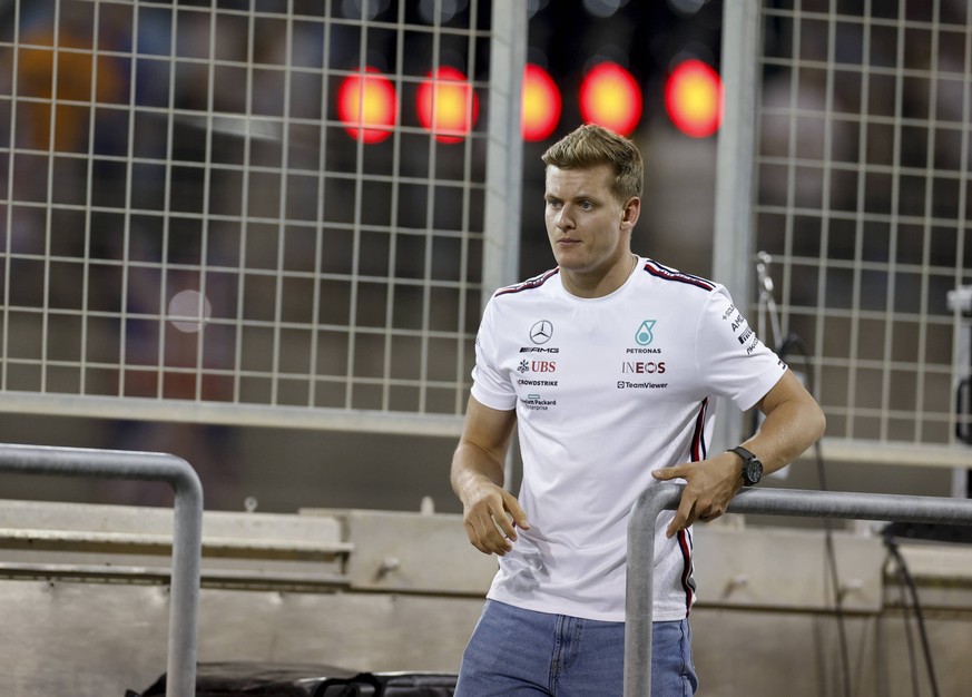 SCHUMACHER Mick ger, Reserve Driver of Mercedes AMG F1 Team, portrait during the Formula 1 Gulf Air Bahrain Grand Prix 2023, 1st round of the 2023 FIA Formula One World Championship, WM, Weltmeistersc ...