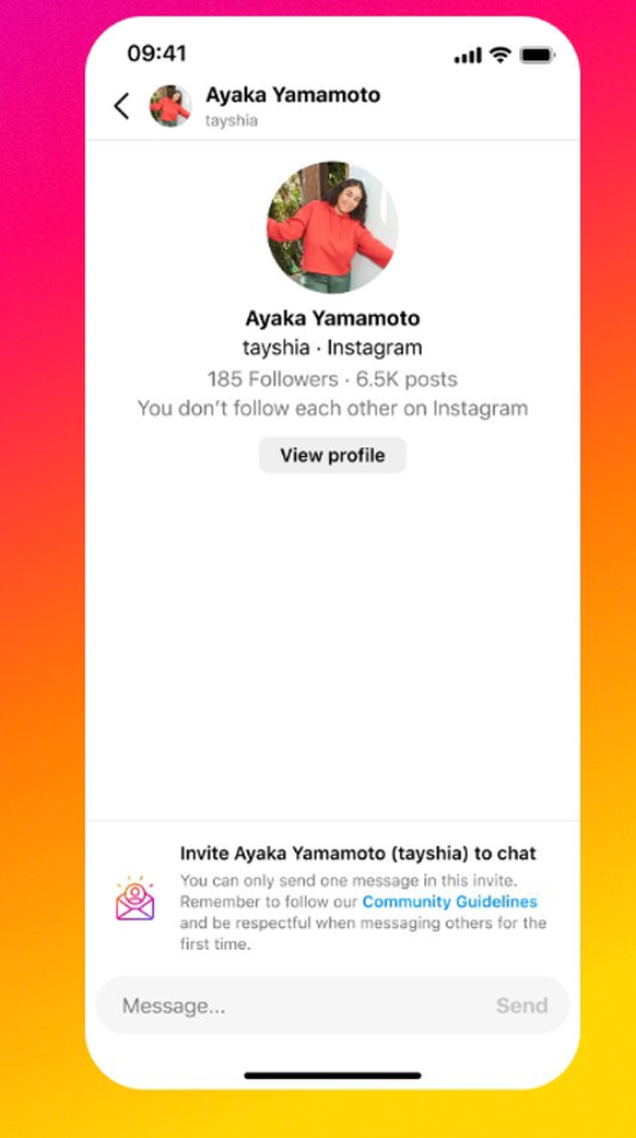 Bald müssen Instagram-Nutzer:innen wohl eine Chat-Anfrage schicken.