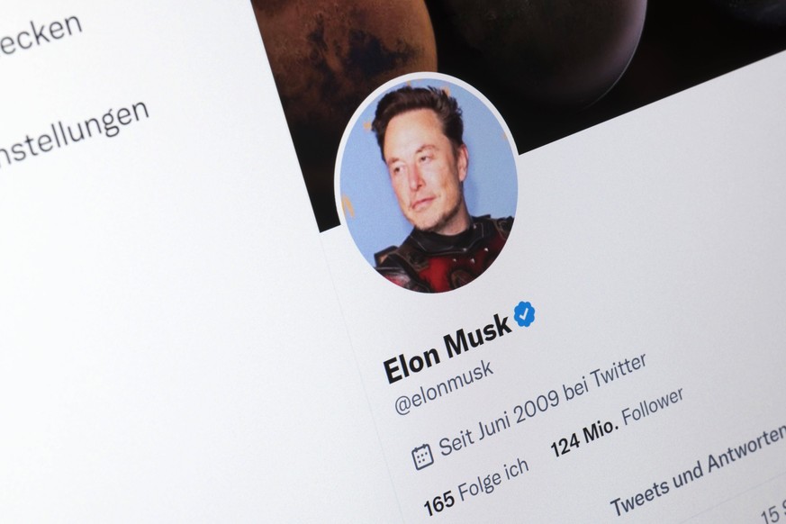 Elon Musk, Unternehmer, Internetseite, Twitter, Soziales Netzwerk, Bildschirmfoto, Detail *** Elon Musk, entrepreneur, Website, Twitter, Social Affairs Network, screenshot, Detail Copyright: imageBROK ...