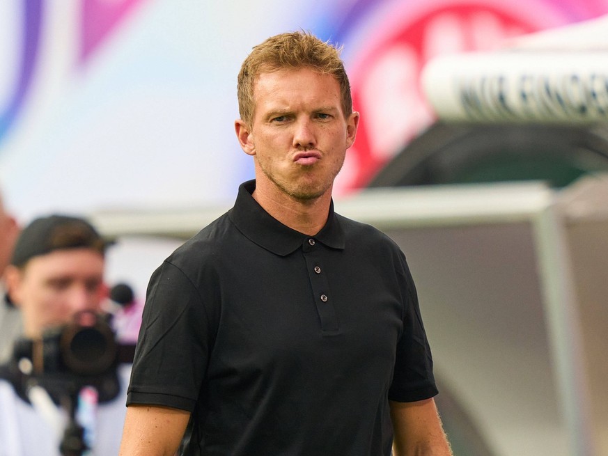 Trainer Julian Nagelsmann FCB, team manager, headcoach, coach, in the match RB LEIPZIG - FC BAYERN M