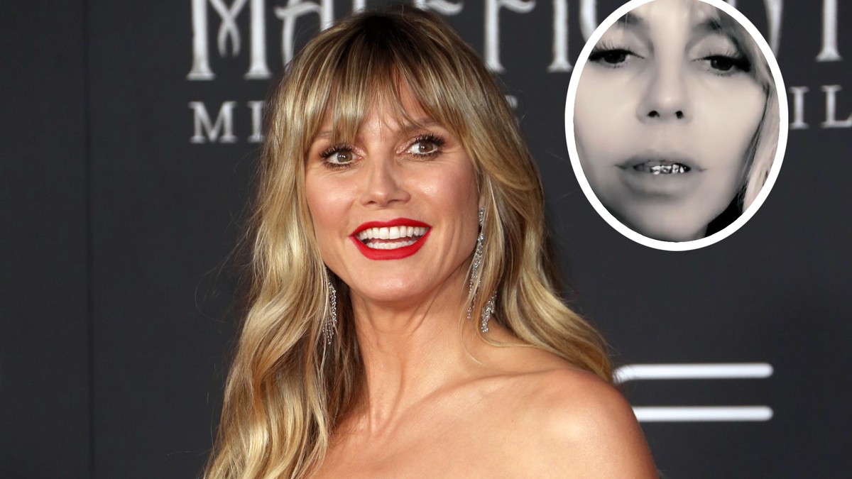 Heidi Klum Beißerchen und Hirn So gruslig wird ihr HalloweenKostüm