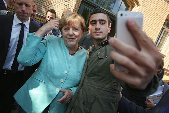 Dieses Bild von Anas Modamani und Angela Merkel ging um die Welt.