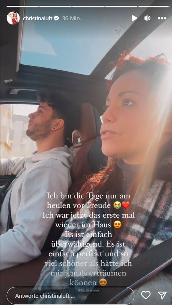 Christina Luft und Luca Hänni sind wieder vereint.