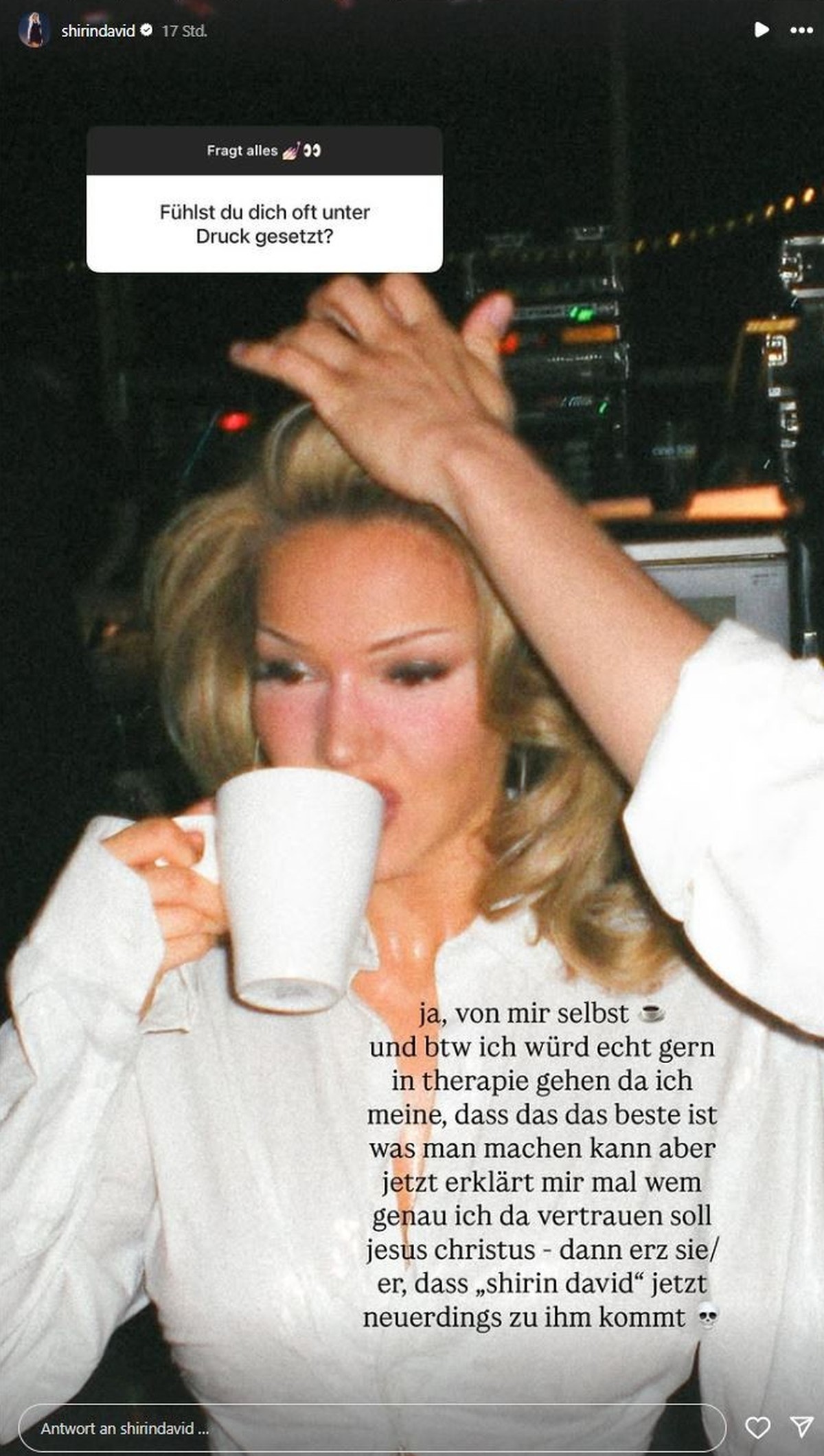 Shirin David thematisiert, wie sie zu einer Therapie steht.