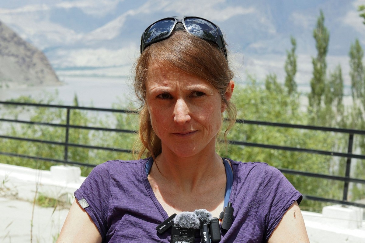 Marina Eva Krauss, the climbing partner of the German double Olympic biathlon champion Laura Dahlmeier, who died after a mountaineering accident at an altitude of approximately 5,700 metres at Laila P ...