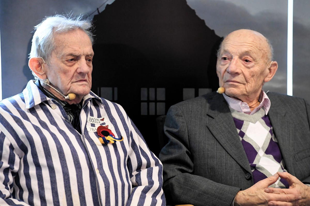 Igor Malickij und David Lewin am Sonntag in Oswiecim.