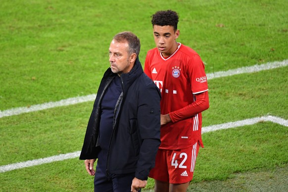 FC Bayern: Hansi Flick und Jamal Musiala.