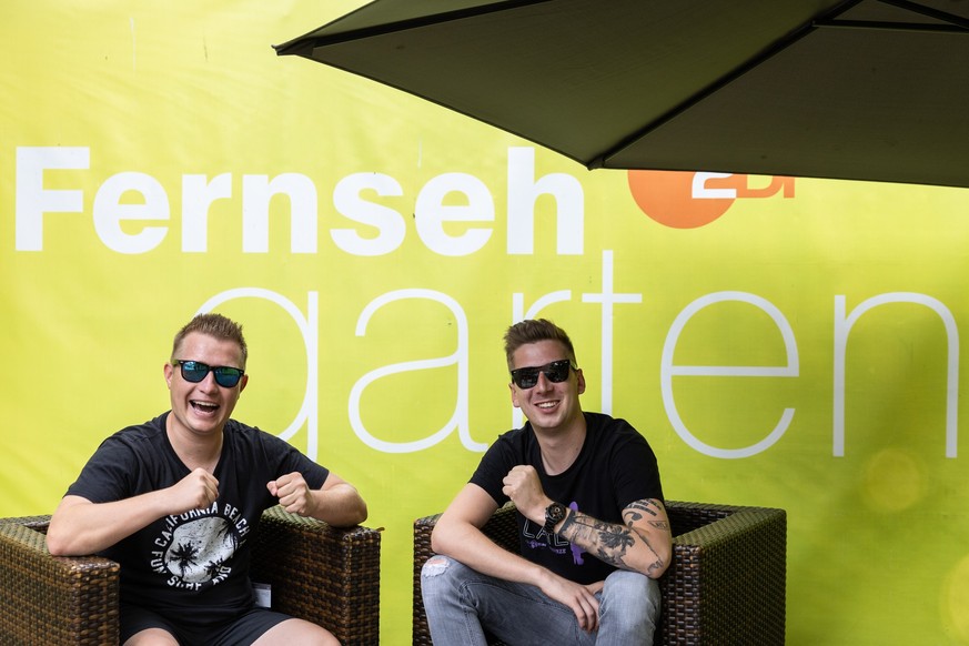 DJ Robin und Schürze «traten» im ZDF-Fernsehgarten auf. 