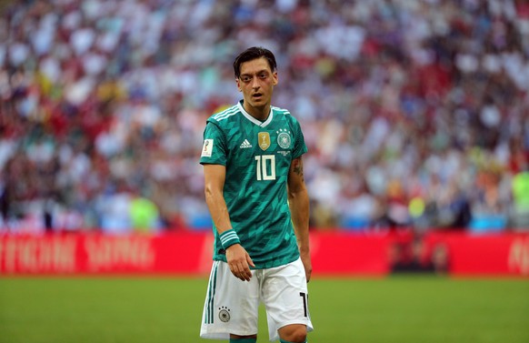 FILED - 27 June 2018, Russia, Kazan: Soccer, World Cup, South Korea vs Germany at the Kazan Arena. Germany&#039;s Mesut Özil. Photo: Christian Charisius/dpa