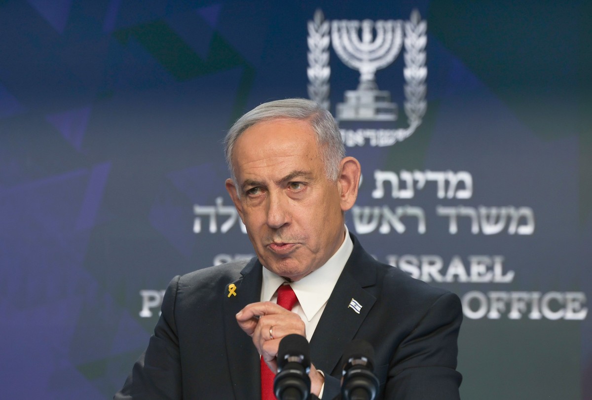 ARCHIV - 21.05.2025, Israel, Jerusalem: Der israelische Premierminister Benjamin Netanjahu spricht während einer Pressekonferenz. (zu dpa: «Netanjahu: «Die Hamas will keinen Deal»») Foto: Ronen Zvulun ...