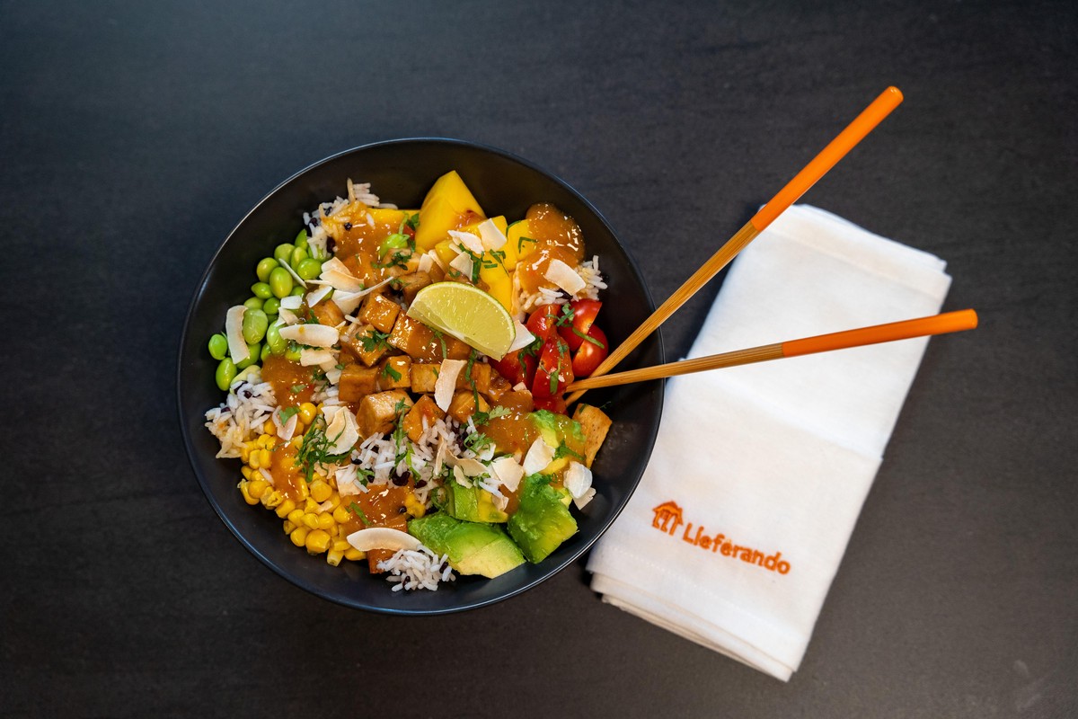 Die "Jimi Orange Bowl" wurde exklusiv für Lieferando kreiert.
