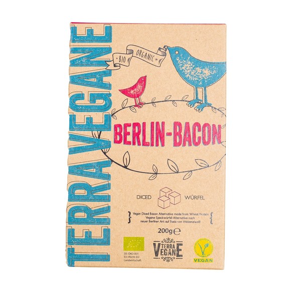 Auch von Terra Vegane gibt es einen veganen Bacon: den &quot;Berlin Bacon&quot;.