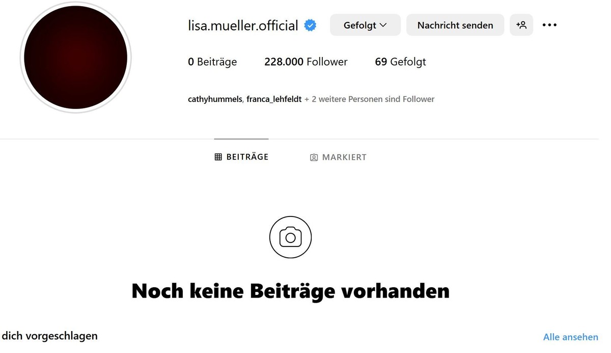 Lisa Müllers Instagram.