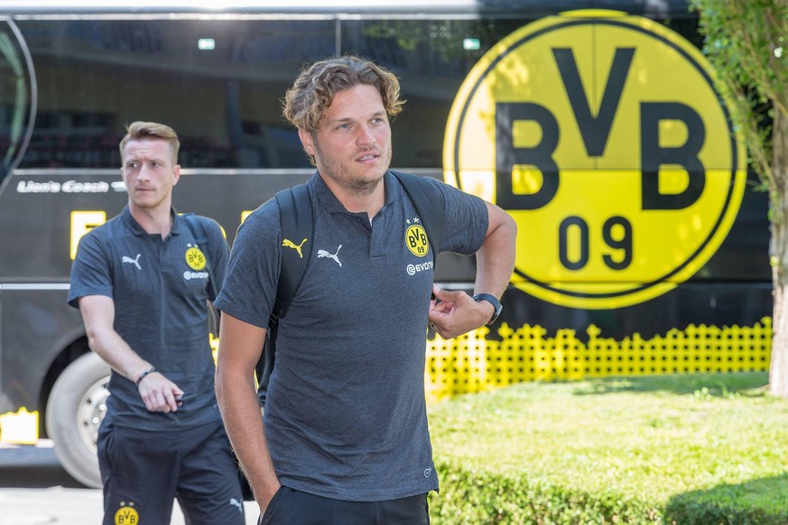 Marco Reus (l.) und Edin Terzic, der Interimstrainer von Borussia Dortmund. Das Foto ist aus dem Jahr 2018.