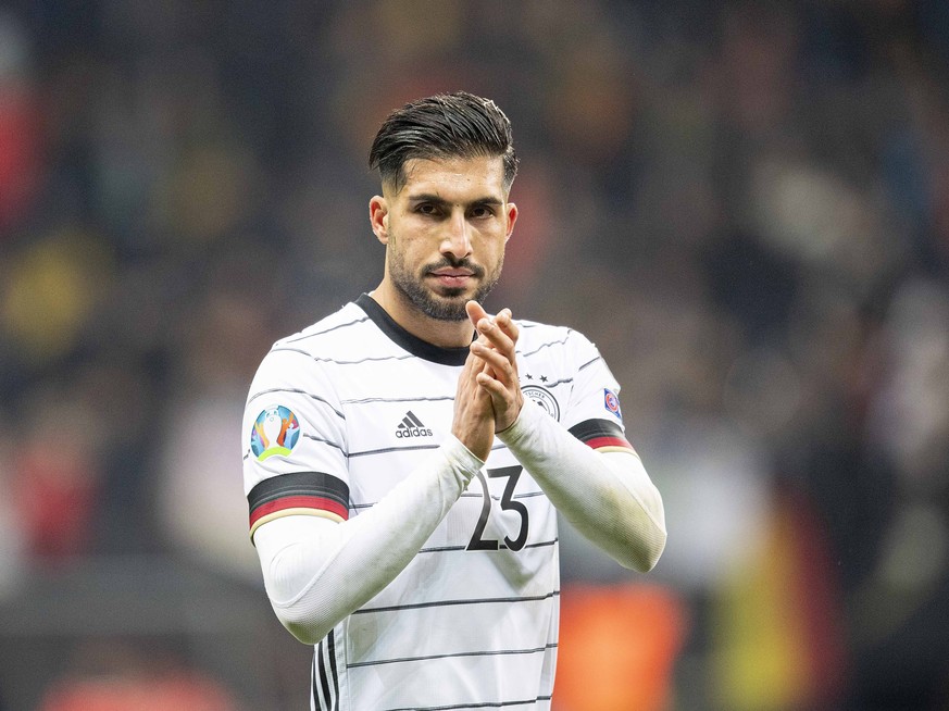 Emre CAN GER Gestik, Geste, klatscht, klatschend, Fussball Laenderspiel, EM-Qualifikation, Gruppe C, Deutschland GER - Nordirland NIR 6:1, am 19.11.2019 in Frankfurt/ Deutschland. *** Emre CAN GER ges ...