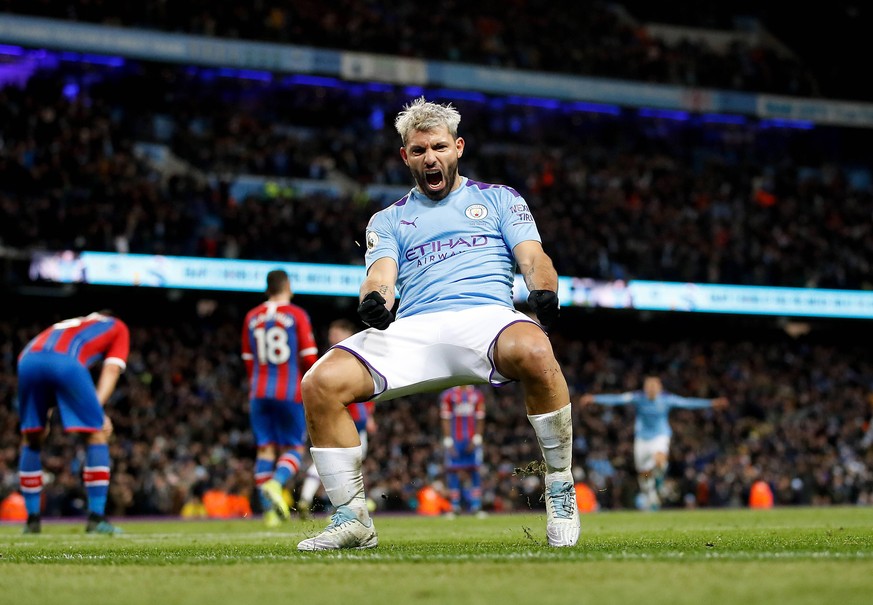 Sergio Aguero File Photos File photo dated 18-01-2020 of Manchester City s Sergio Aguero celebrates scoring his side s second goal. Sergio Aguero has announced his retirement at the age of 33, it has  ...