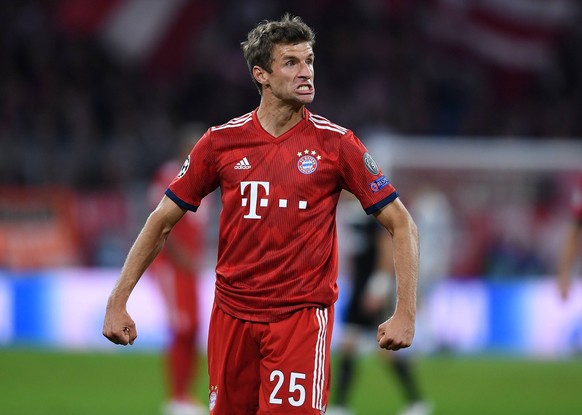 FUSSBALL CHAMPIONS LEAGUE SAISON 2018/2019 GRUPPENPHASE FC Bayern Muenchen - Ajax Amsterdam 02.10.2018 Thomas Mueller (FC Bayern Muenchen) *** FOOTBALL CHAMPIONS LEAGUE SEASON 2018 2019 GROUP PHASE FC ...