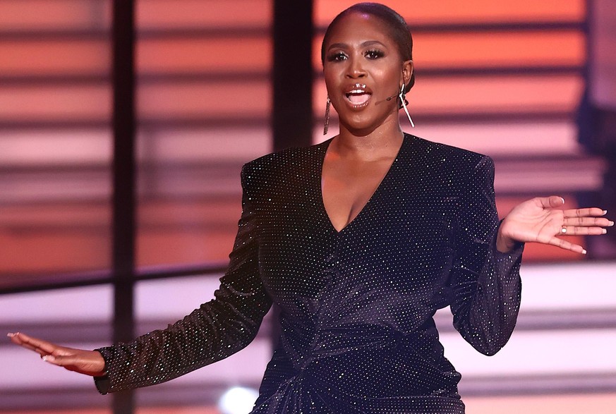 COLOGNE, GERMANY - APRIL 23: Juror Motsi Mabuse arrives on stage during the 7th show of the 14th season of the television competition &quot;Let&#039;s Dance&quot; on April 23, 2021 in Cologne, Germany ...