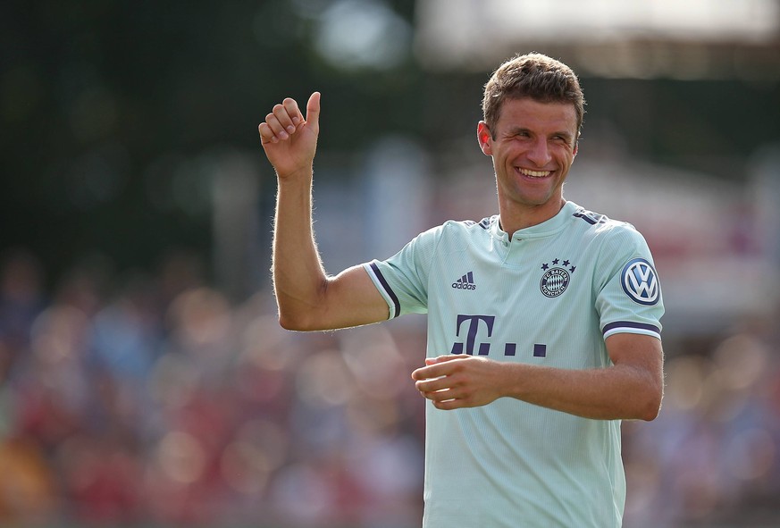 Hat gut zu lachen. In Topf 1: Bayerns Thomas Müller