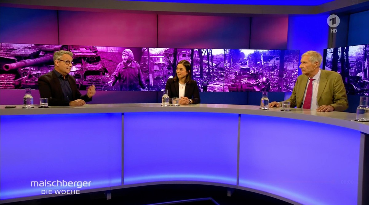 Die Expertenrunde: Gabor Steingart, Anna Sauerbrey und Ulrich Wickert.