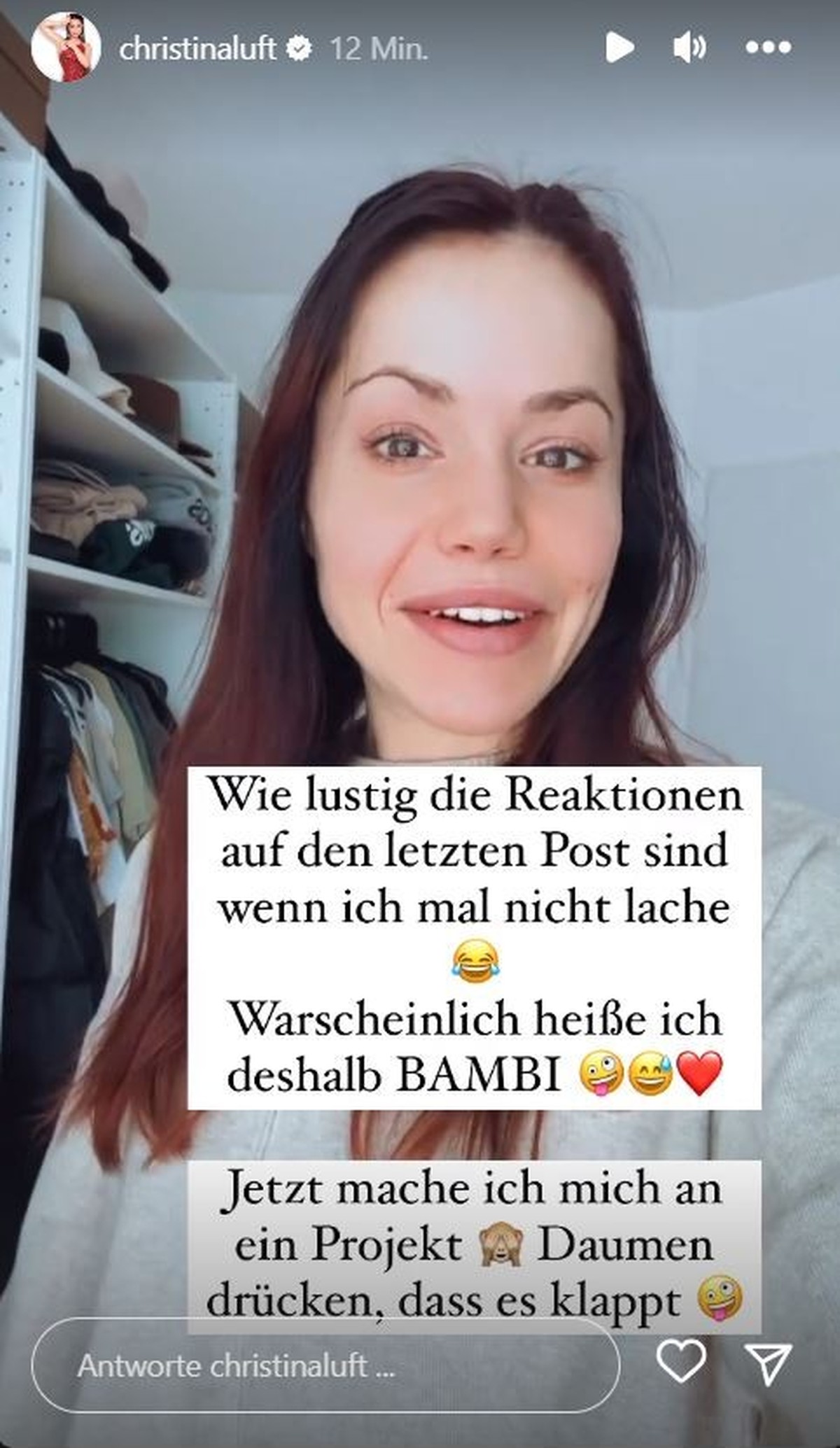 Christina Luft meldet sich mit einem Statement zu Wort.
