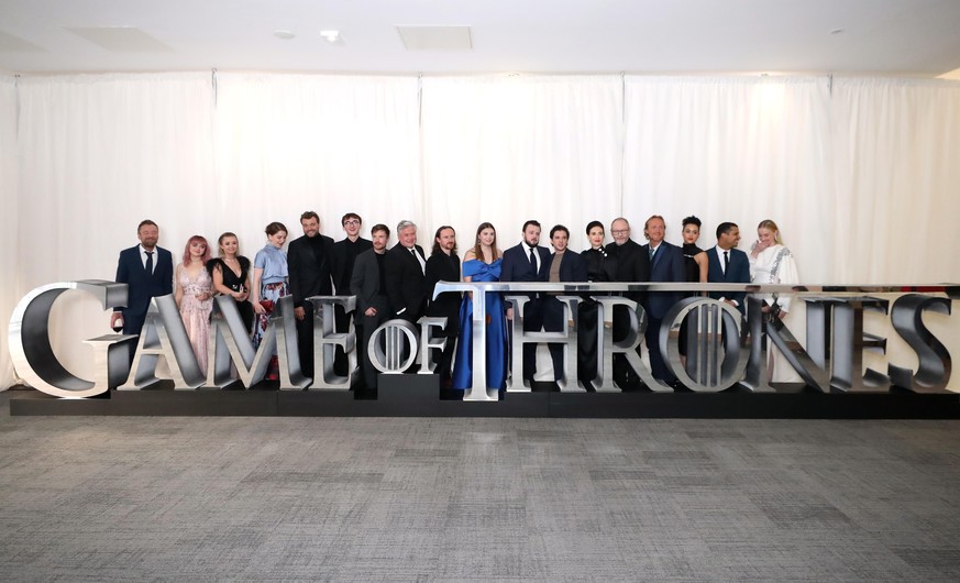 Game of Thrones Premiere - Belfast. The cast and crew of Game of Thrones attending the Game of Thrones Premiere, held at Waterfront Hall, Belfast. Picture date: Friday April 12, 2019. See PA story SHO ...