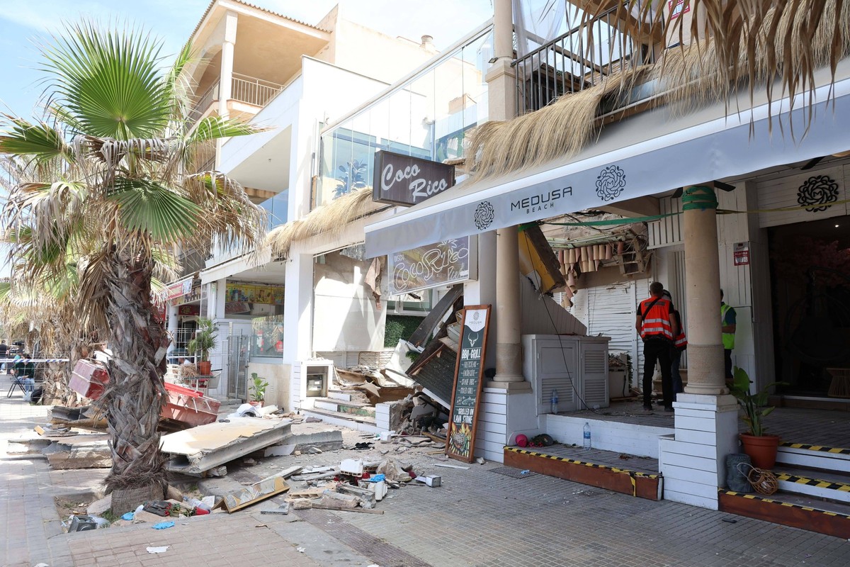 Hauseinsturz in El Arenal, Medusa-Beach-Club, Vier Tote, 24.05.24, Copyright: xEibner-Pressefoto/joergxNiebergax EP_JNL