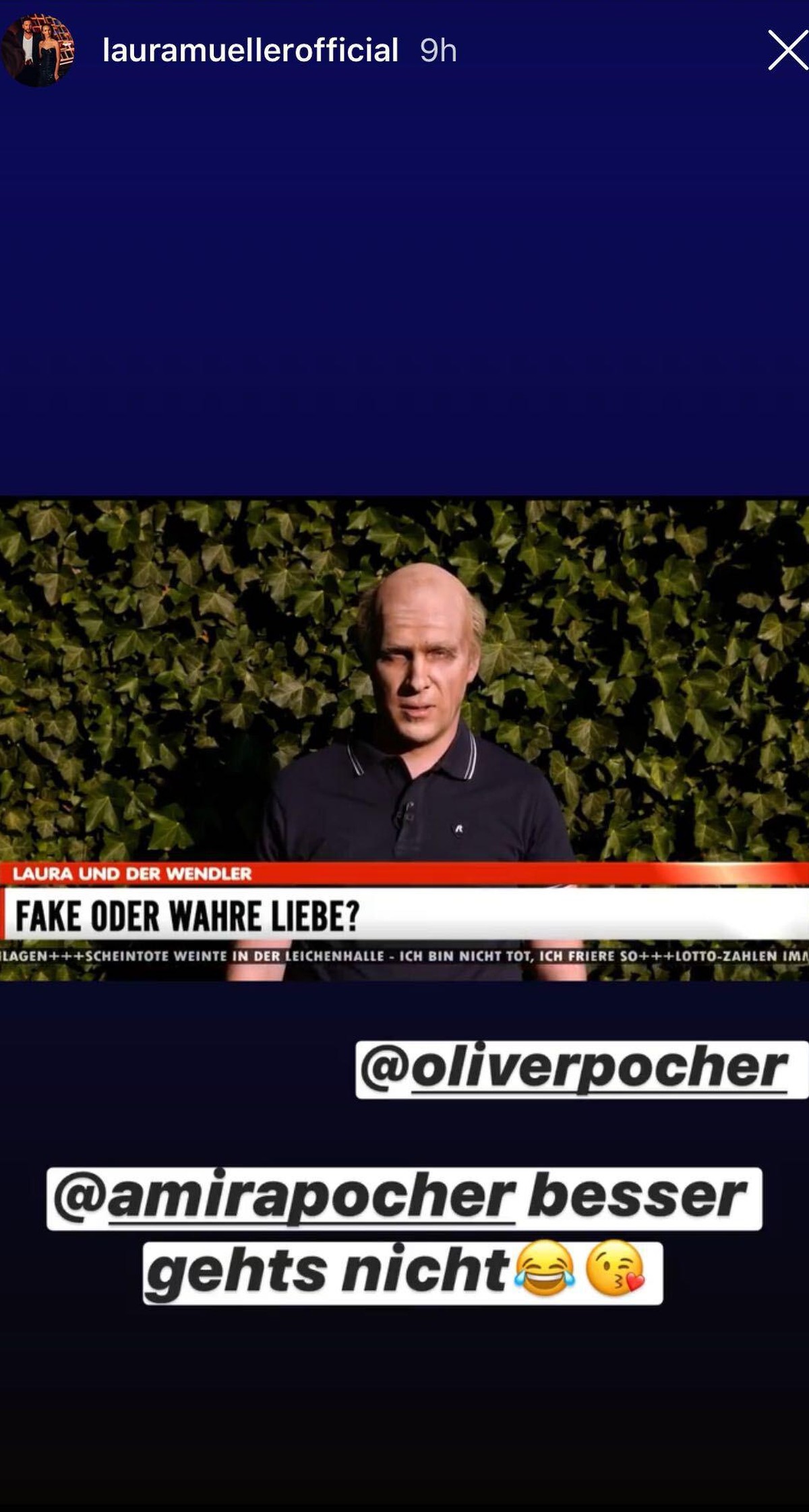 Laura Müller: So reagierte die 19-Jährige auf Pochers Parodie.