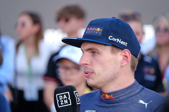 Max Verstappen NED, Oracle Red Bull Racing, 1 bei DAZN im Interview, ESP, Formula One Pirelli Gran Premio de Espana, Formel 1, Sunday, Saison 2022, 22.05.2022, ESP, Formula One Pirelli Gran Premio de  ...