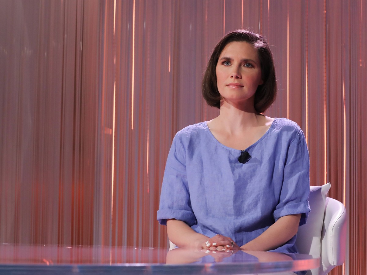 Rome, Rai ex Teulada studios, TV broadcast Five minutes . In the photo: Amanda Knox PUBLICATIONxNOTxINxITA Copyright: xMarcoxProvvisionatox/xipa-agencyx/xMarcoxProvvisionatox IPA_Agency_IPA47034311