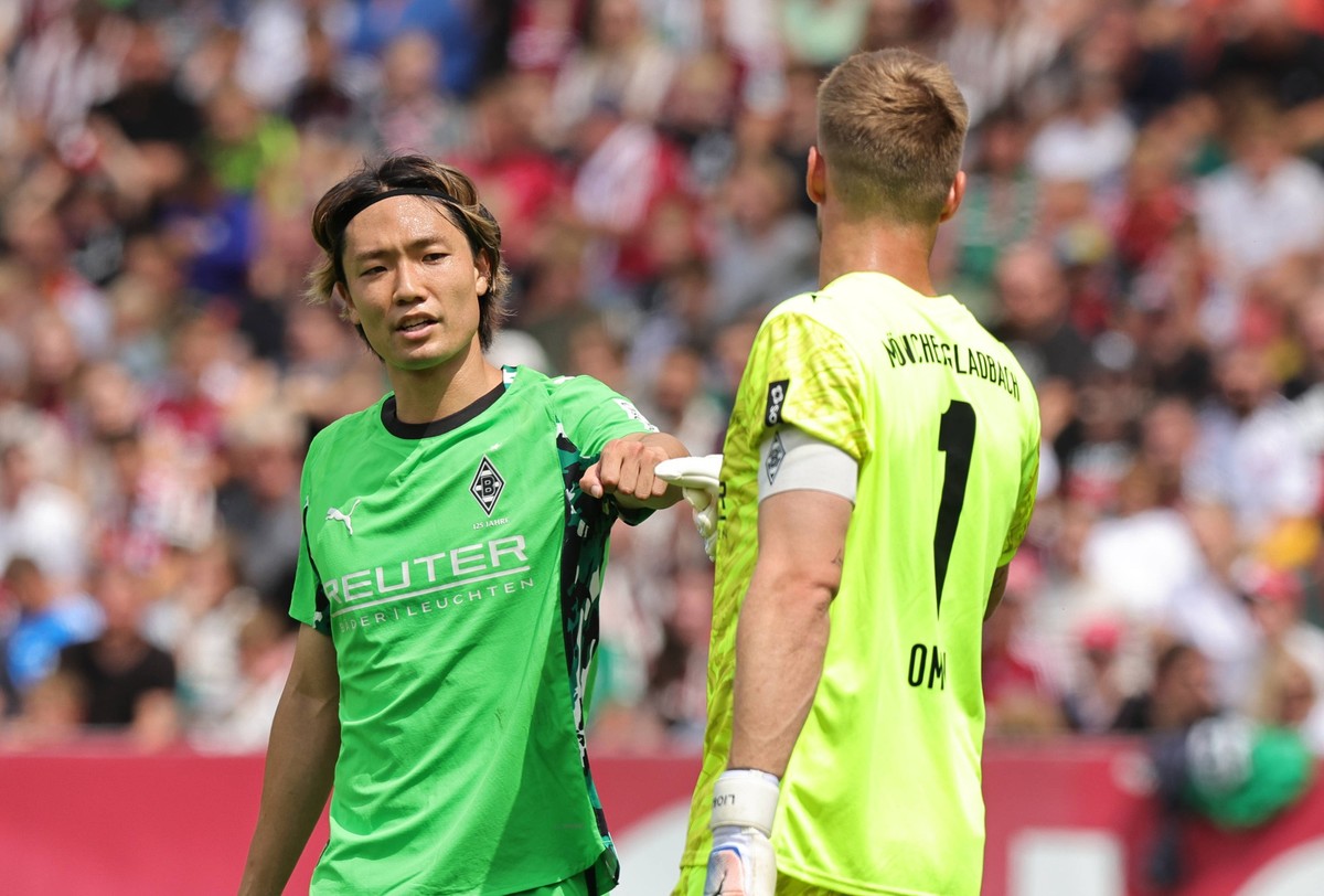 26.07.2025 - Fussball - Saison 2025 2026 - Testspiel / Freundschaftsspiel / Vorbereitungsspiel: 1. FC N�rnberg Nuernberg FCN Club - Borussia M�nchengladbach - Sportfoto Zink / DaMa - xdaxmax - Ko Kou  ...