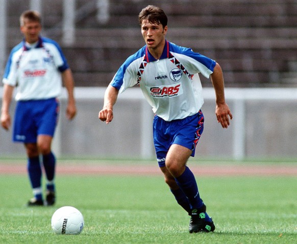 1994: Der junge Niko Kovac am Ball für Hertha BSC