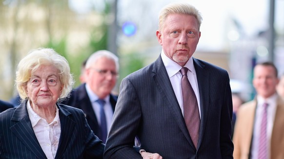 dpatop - 12 April 2019, Baden-Wuerttemberg, Rust: Boris Becker and his mother Elvira Becker come to Europa-Park for the Radio Regenbogen Awards. Photo: Uwe Anspach/dpa