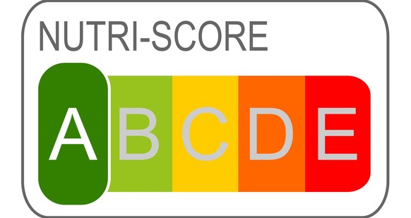 nutri-score label, 5-colour nutrition label – illustration