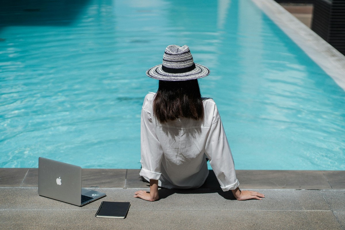 Arbeit Urlaub Workation Pool