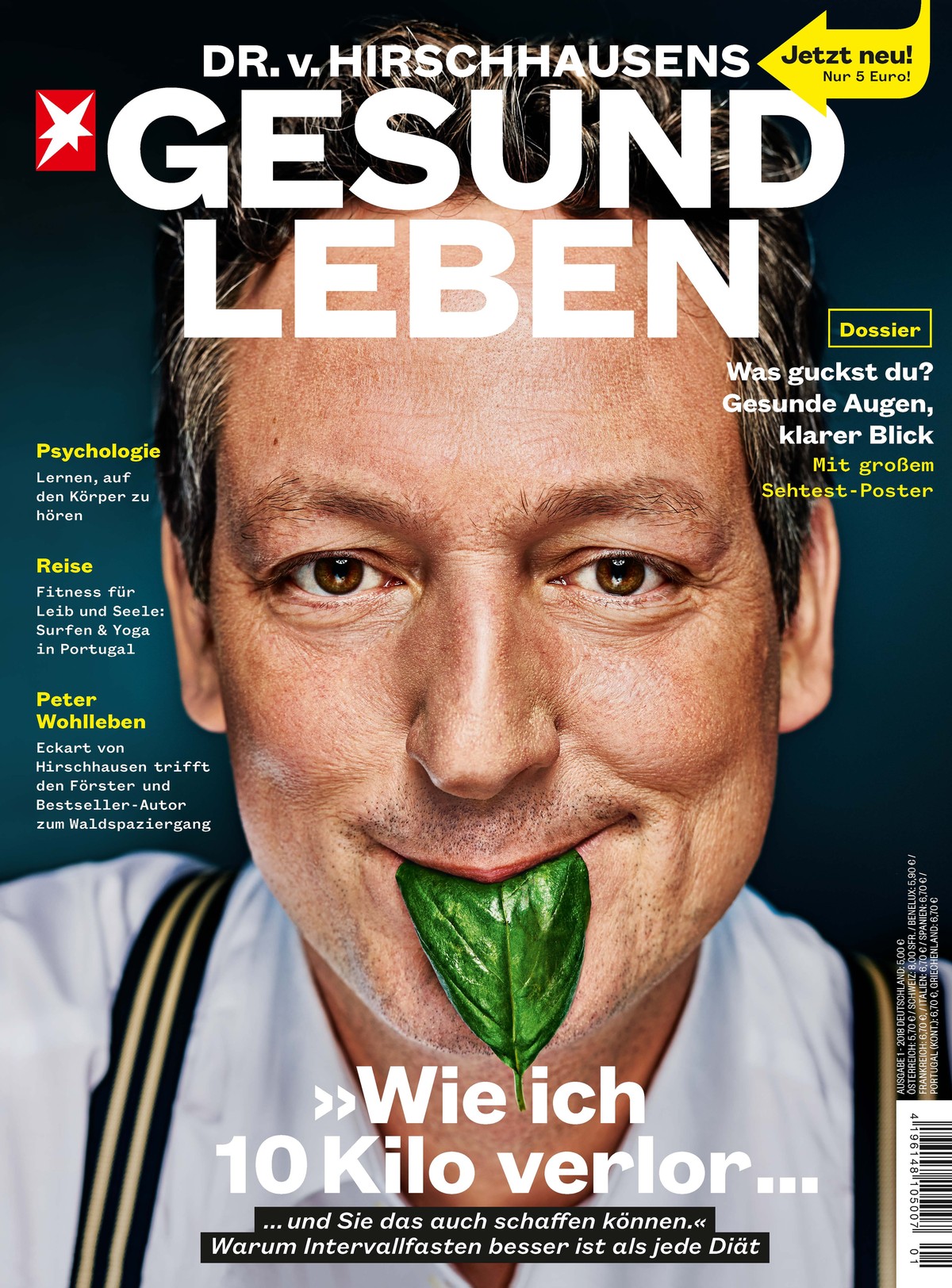Cover DR. v. HIRSCHHAUSENS STERN GESUND LEBEN 01-18. Weiterer Text über ots und www.presseportal.de/nr/129167 / Die Verwendung dieses Bildes ist für redaktionelle Zwecke honorarfrei. Veröffentlichung ...