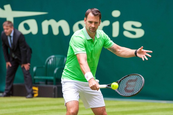 Tennis - Gerry Weber Open 2018 am 17.06.2018 im Gerry Weber Stadion in Halle Nicolas Kiefer *** Tennis Gerry Weber Open 2018 on 17 06 2018 at the Gerry Weber Stadium in Halle Nicolas Kiefer BK