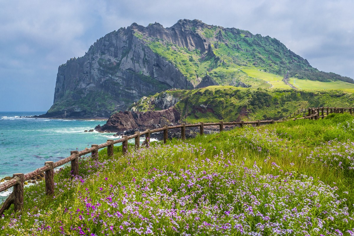Seongsan Ilchulbong Peak on Jeju Island, South Korea