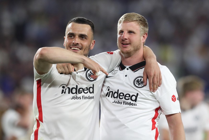 Mit überragenden Leistungen in der Europa League haben sich Eintracht-Spieler wie Martin Hinteregger (rechts) und Filip Kostić in den Fokus gespielt.