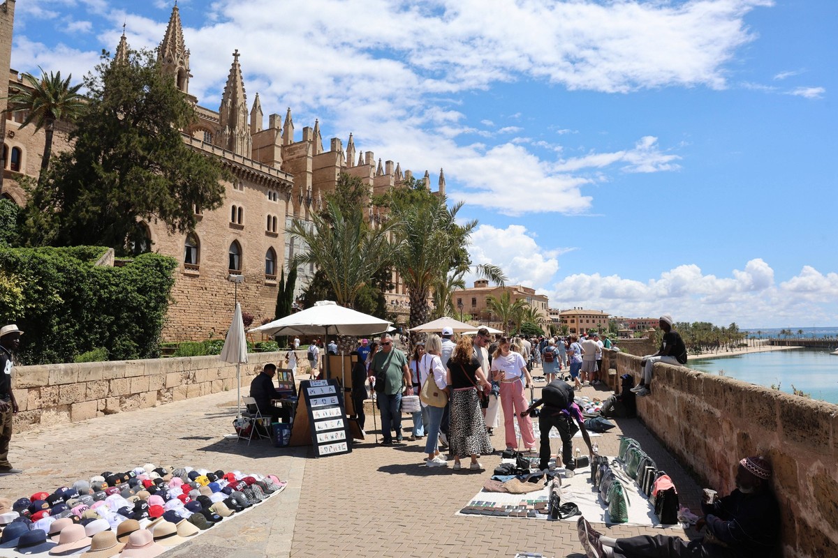 Palma de Mallorca ESP, Mallorca-Features, Mai 2025, 08.05.2025 Kathedrale von Palma ESP, Mallorca-Features, Mai 2025, 08.05. 2025 *** Palma de Mallorca ESP, Mallorca Features, May 2025, 08 05 2025 Pal ...