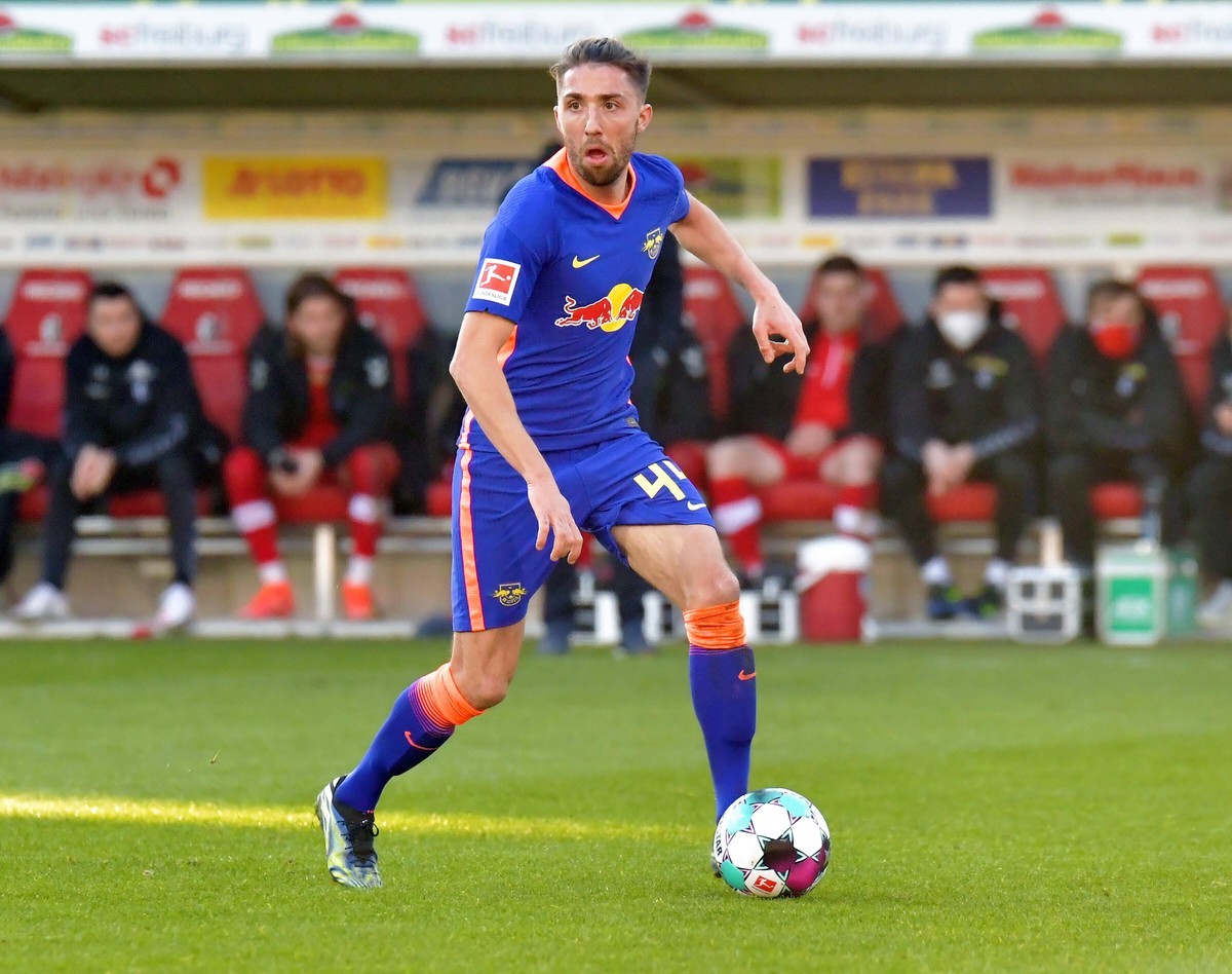 06.03.2021, xblx, Fussball 1.Bundesliga, SC Freiburg - RB Leipzig emspor, v.l. Kevin Kampl RB Leipzig, FREISTELLER DFL/DFB REGULATIONS PROHIBIT ANY USE OF PHOTOGRAPHS as IMAGE SEQUENCES and/or QUASI-V ...