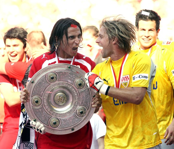 19.05.07 VfB Stuttgart - FC Energie Cottbus Deutschland, Stuttgart, 19.05.2007, Fussball, Bundesliga, Saison 2006/2007, 34. Spieltag, VfB Stuttgart - FC Energie Cottbus 2:1: v.l. Fernando Meira, Timo  ...