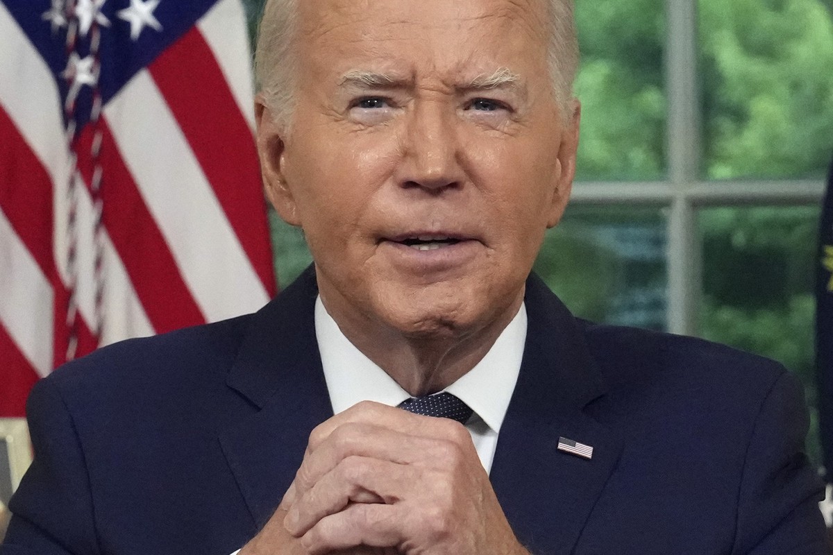 ARCHIV - 14.07.2024, USA, Washington: US-Präsident Joe Biden spricht im Oval Office des Weißen Hauses. Der 81-Jährige will sich Medienberichten zufolge sich aus dem Rennen um das Präsidentenamt zurück ...