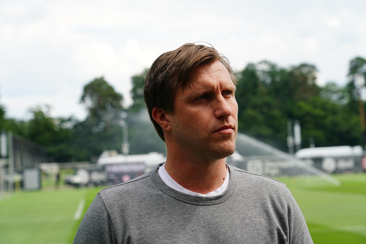 10.07.2021, Deutsche Bank Park, Frankfurt, GER, Freundschaftsspiel, Eintracht Frankfurt vs Wehen Wiesbaden, im Bild Sport-Vorstand Markus Krösche (Frankfurt)