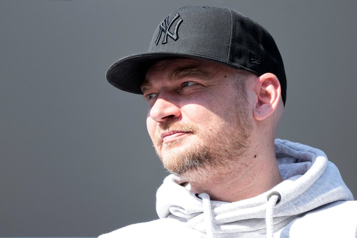 Markus Kompp Geschäftsführer, SVWM beobachtet das Spiel, Einzelbild, Einzelfoto, Aktion, Action, 20.03.2022, Mannheim Deutschland, Fussball, 3. Liga, SV Waldhof Mannheim - TSV 1860 München, DFB/DFL RE ...