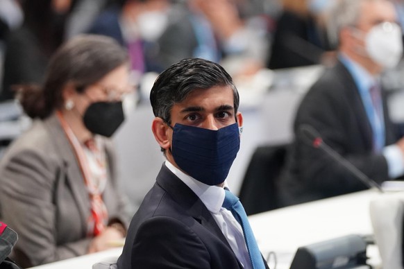 Großbritanniens Finanzminister Rishi Sunak bei der COP26.