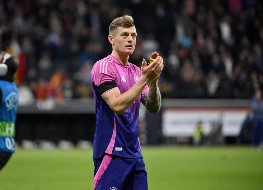 Toni Kroos Deutschland nach dem Spiel 26.03.2024, Länderspiel Deutschland - Niederlande Frankfurt Deutsche Bank Park Deutschland *** Toni Kroos Deutschland nach dem Spiel 26.03.2024, Länderspiel ...